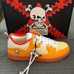 Brand X  Skull Sneakers SIZE 6.5 new with tags and box